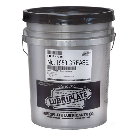 LUBRIPLATE 1550, 5 Gal Pail, Lithium Complex, Heavy Duty, Nlgi No. 0 For Auto Grease Systems L0164-035